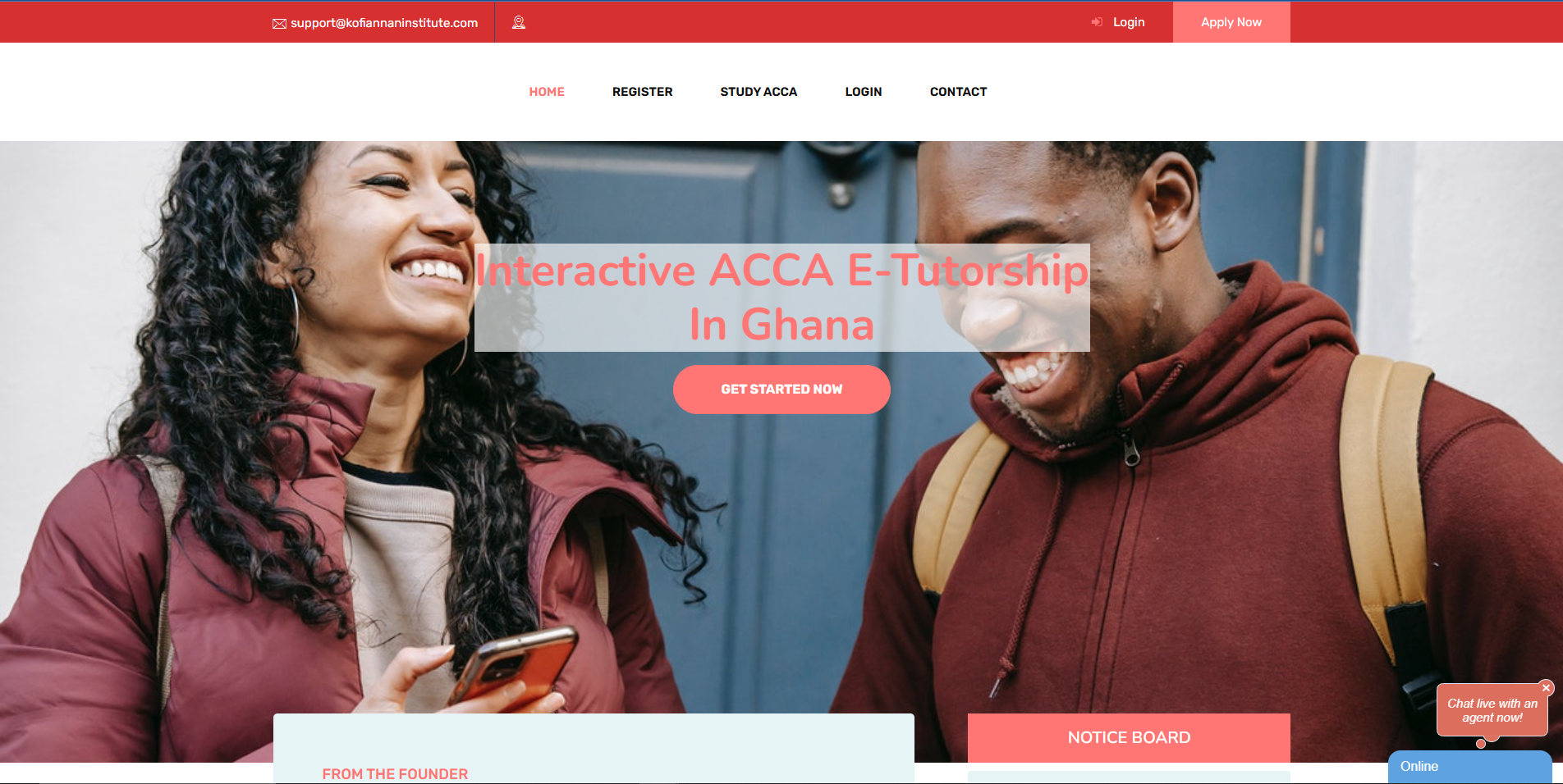E Kofi Annan Institute — ACCA E-Tutorship Platform
